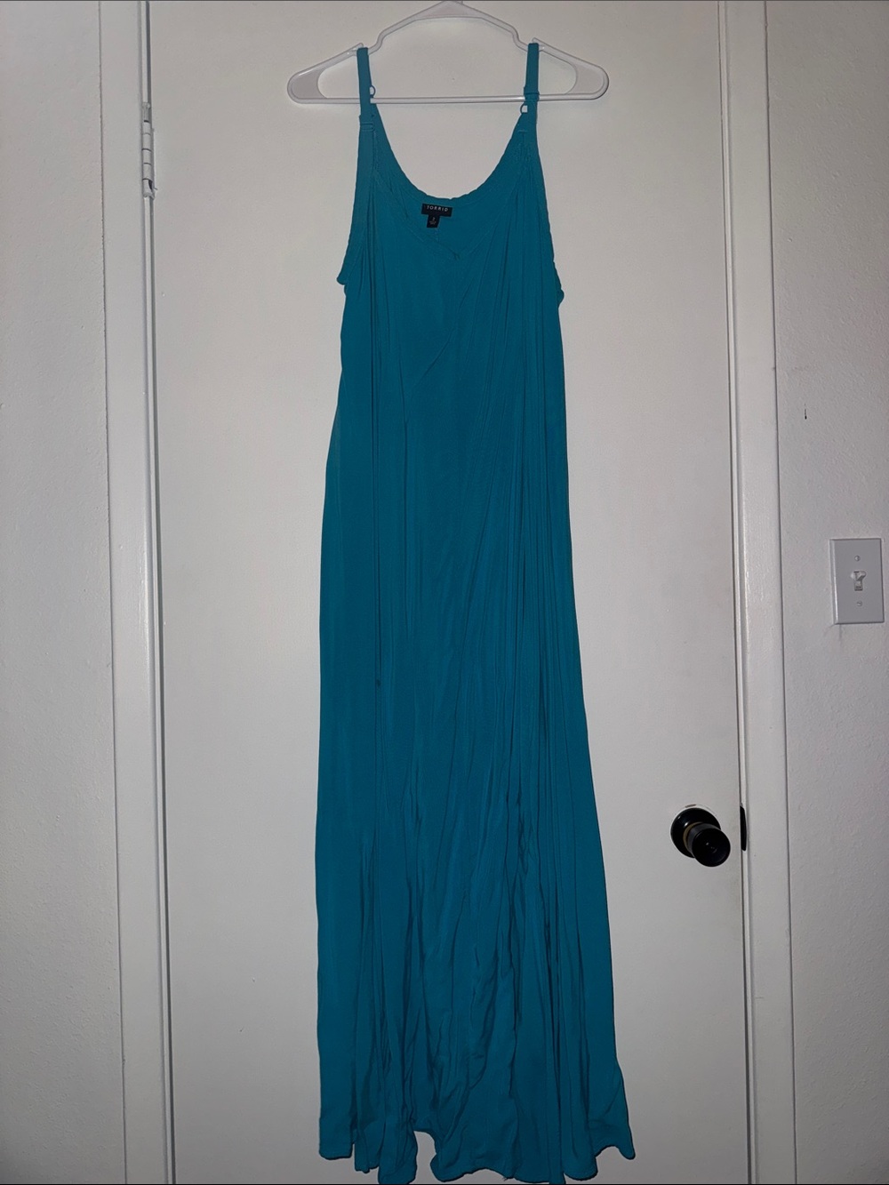 torrid Teal Maxi Dress with Adjustable Straps
